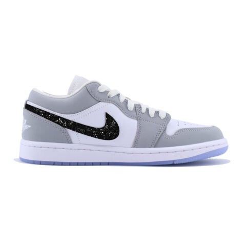 Jordan Air Jordan 1 Cool Black Slip Resistant Abrasion Resistant Slip Resistant Abrasion Resistant Low top