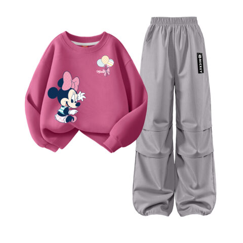 Disney Kids Casual Sportswear Crew Neck Moderate