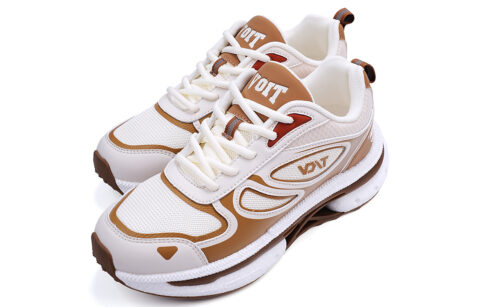 VOIT Slip Resistant, Breathable, Lightweight Low top Casual Sprint Running Shoes Men’s Coffee Brown
