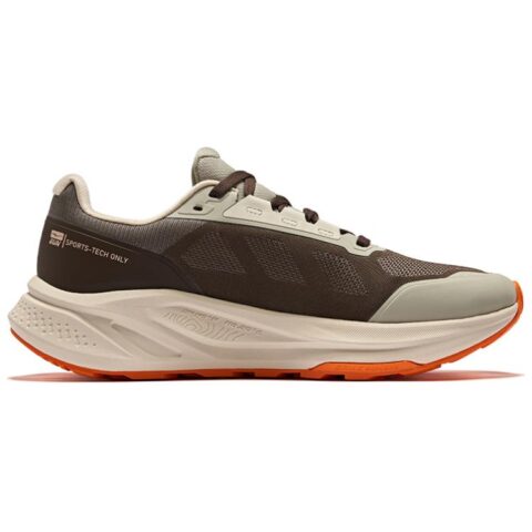 Erke Slip Resistant Abrasion Resistant Support Low top Running Shoes Men’s Dark Sandalwood Pine Tea Brown