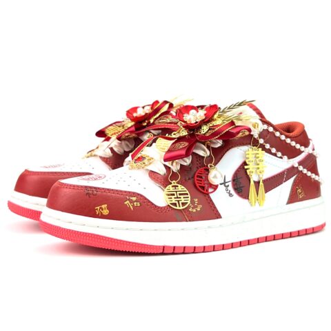 Jordan Air Jordan 1 Vintage Basketball Shoes Unisex Low Top Gold