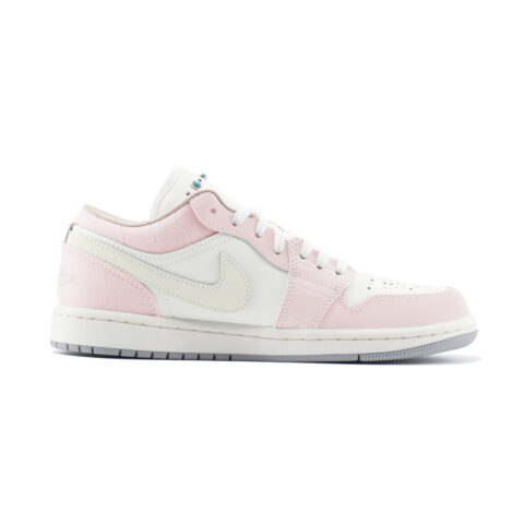 Jordan Air Jordan 1 Creative Art Abrasion Resistant Abrasion Resistant Low top Vintage Basketball Shoes Women’s