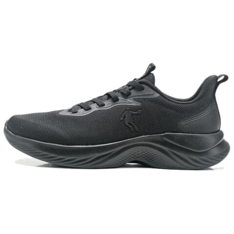 QIAODAN Slip Resistant Abrasion Resistant Cushioning Low top Casual Running Shoes Men’s Black