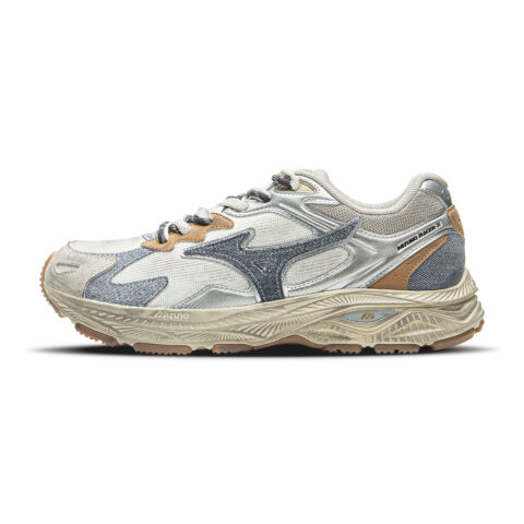 Mizuno Racer S Low top Long Distance Running Sprint Running Shoes Unisex Silver Brown