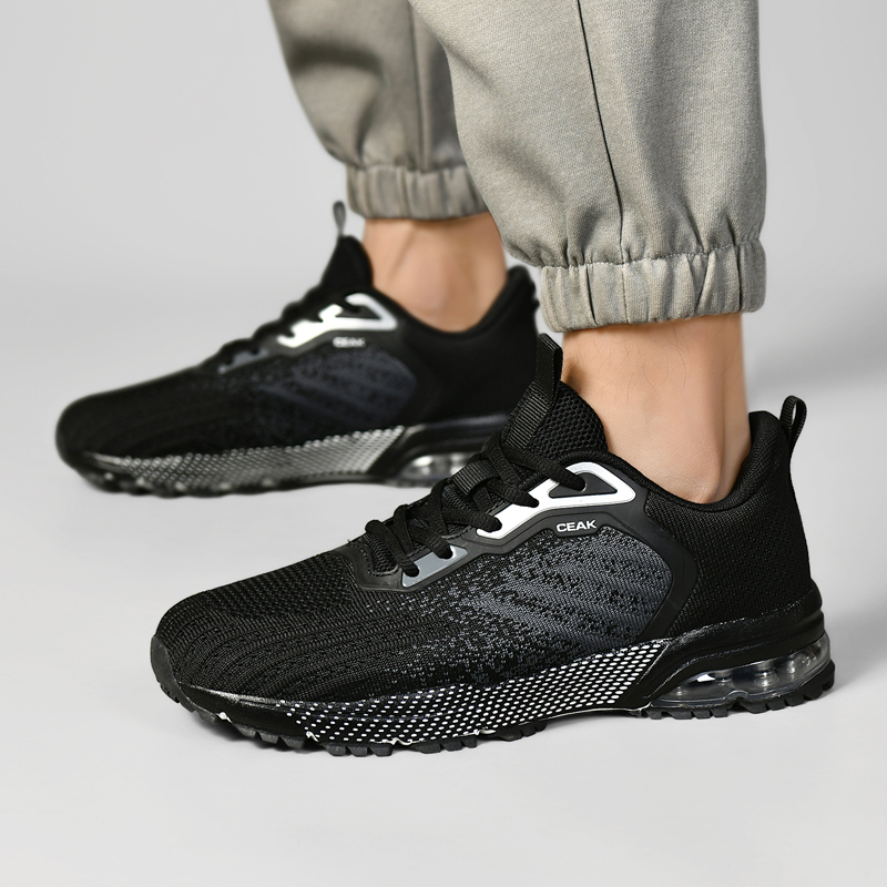 HEIWEILU Slip Resistant And Breathable Slip Resistant And Breathable Low top Air Cushion Casual Running Shoes Men’s