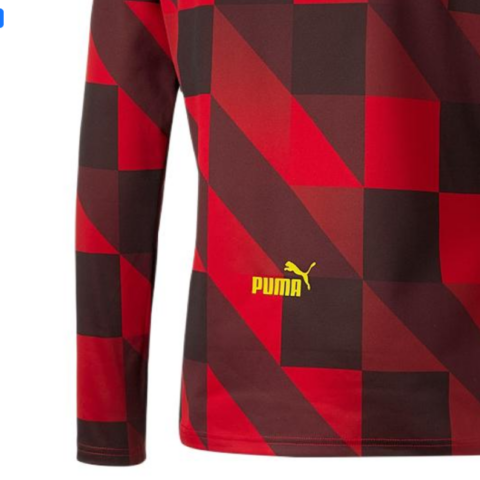 PUMA Manchester City Soccer Jersey Men’s Tango Red/PUMA Black