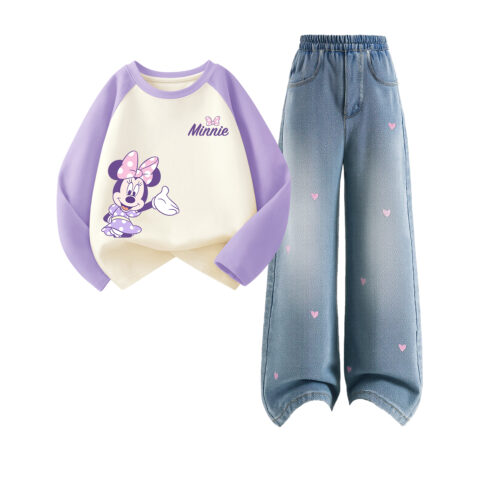 Disney Kids Casual Sportswear Crew Neck Moderate