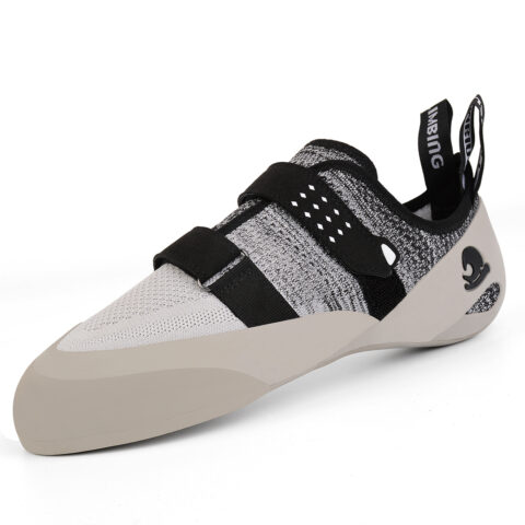 LUFU Slip Resistant, Abrasion Resistant, Breathable Low top Rock Climbing Shoes Unisex Light Gray