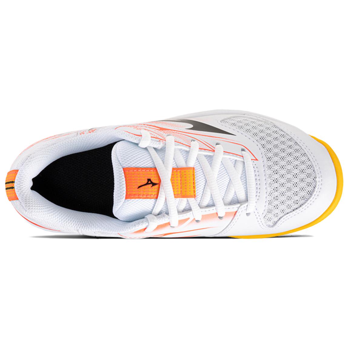 Mizuno BREAK SHOT 5 Jr.AC Tennis Shoes Unisex Low Top White/Orange