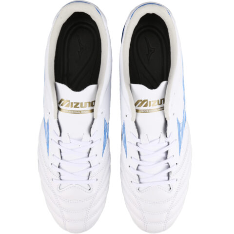 Mizuno Morelia Neo 4 AG Rubber Short Studs Cushioning Coverage Soccer Shoes Men’s White Blue