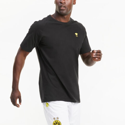 PUMA BVB Borussia Dortmund Soccer Ball T Shirt Men’s Black
