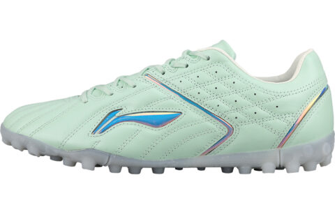 Li Ning TF Turf Artificial Turf Cushioning Soccer Shoes Men’s Aqua Green