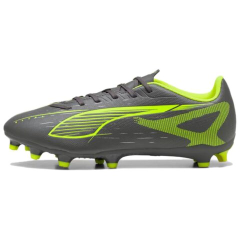 PUMA Ultra 5 Play Artificial Turf Abrasion Resistant Soccer Shoes Unisex Gray Green