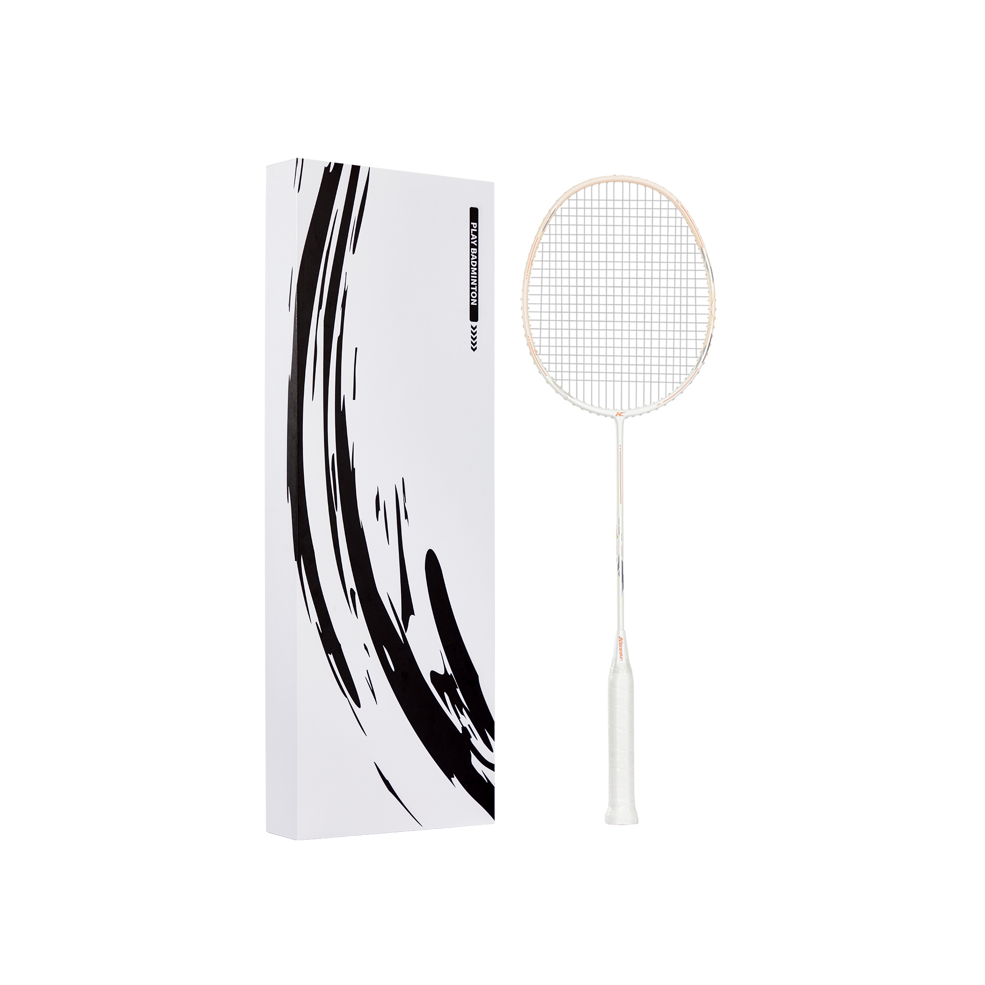 Li Ning x Kason Badminton Rackets Offensive Type Heavy Head, Stiff Shaft Advanced Level 4UG5 5UG6 Light Smoke Pink