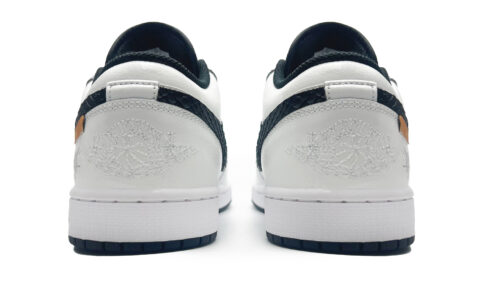 Jordan Air Jordan 1 Cushioning Slip Resistant Abrasion Resistant Low top Vintage Basketball Shoes Men’s Black