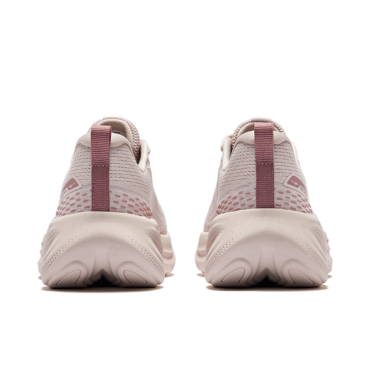 Erke Cushioning Breathable Rebound Low top Casual Running Shoes Women’s Beige Pink