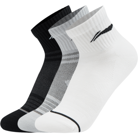 Li Ning Sports Life Collection Ankle Socks Unisex 3 Pack