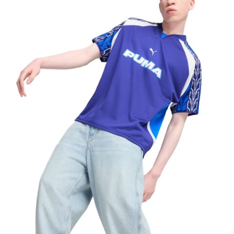PUMA RELAXEDFootball Jersey Unisex DRYCELL Soccer Jersey Unisex Blue Purple