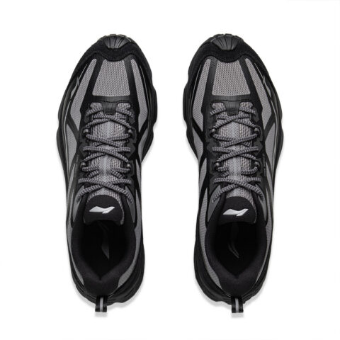Li Ning Outdoor CF Tracing Breathable And Resilient Low top Outdoor Shoes Unisex Black Gray