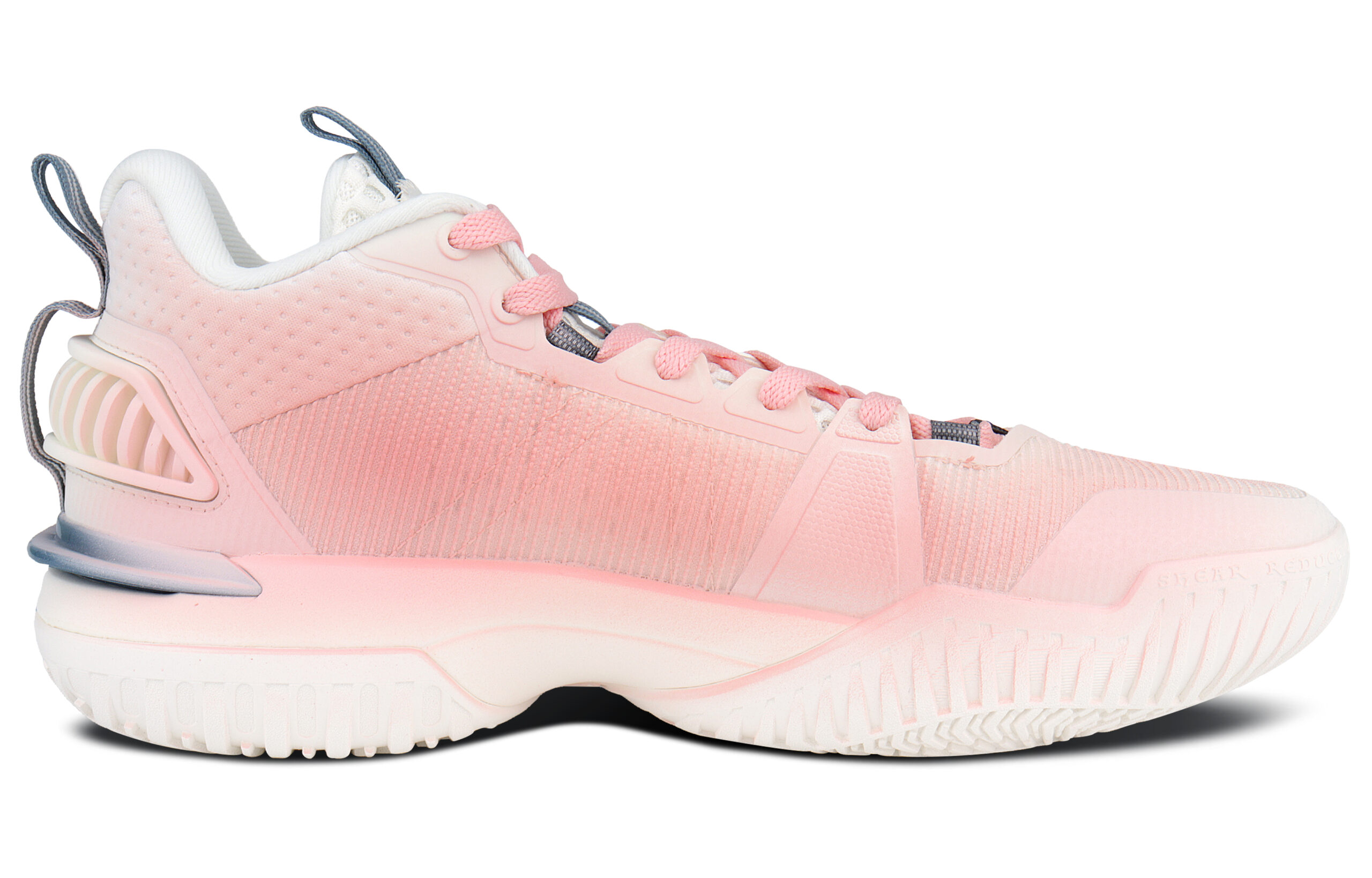 Li Ning Storm 2024 TPU Cushioning Breathable Cushioning Breathable Low top Basketball Shoes Men’s Pink