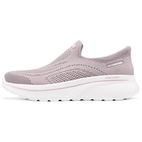 Skechers Women's GO WALK Breathable And Lightweight Casual Shoes Women's Pink White