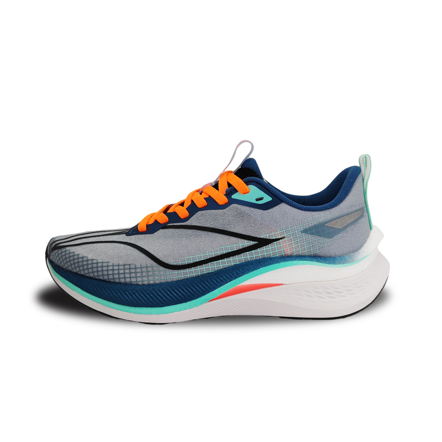 Li Ning Red Hare 7 Pro Cushioning Slip Resistant Abrasion Resistant Low top Casual Running Shoes Men’s Blue Gray