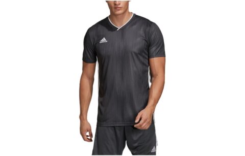 Adidas Soccer Jerseys Men's Black Moderate Straight Fit