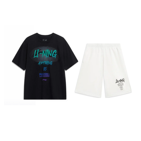 Li Ning Casual Sportswear Unisex Black+White