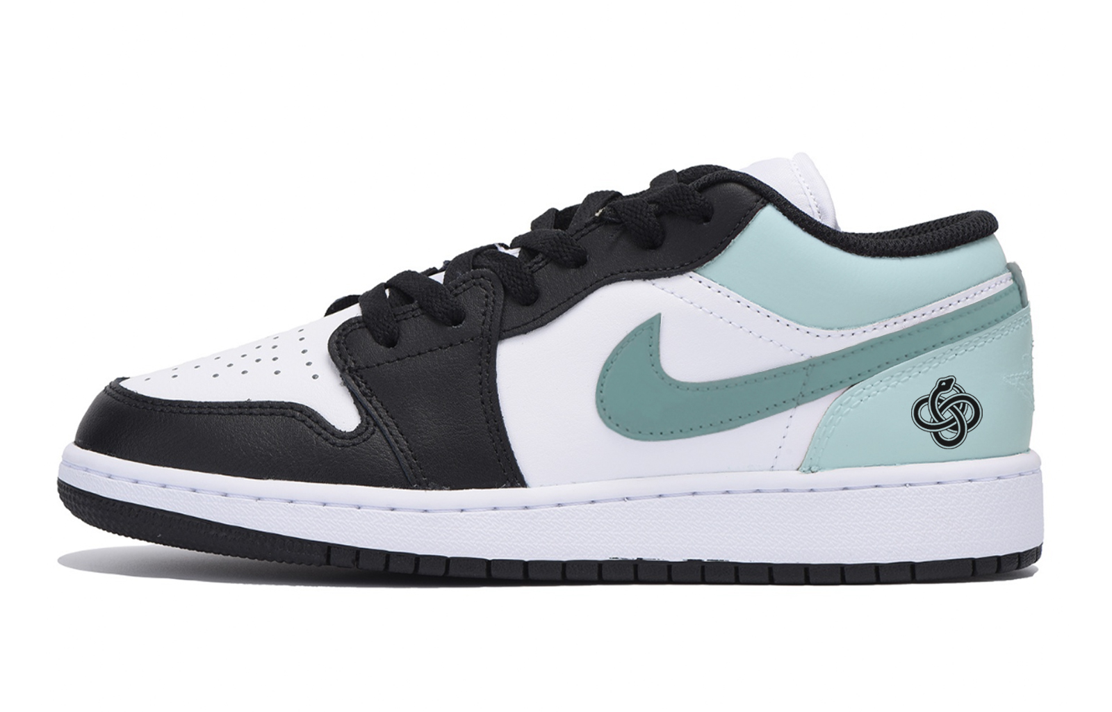 Jordan Air Jordan 1 Vintage Basketball Shoes Men’s Low Top Black Tiffany