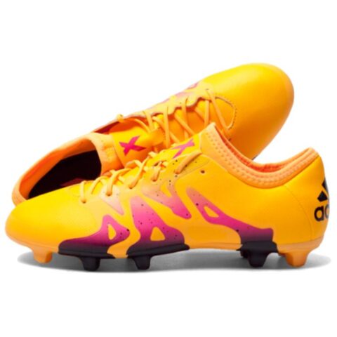 Adidas FG Firm Ground Slip Resistant Abrasion Resistant Soccer Shoes Men’s Yellow