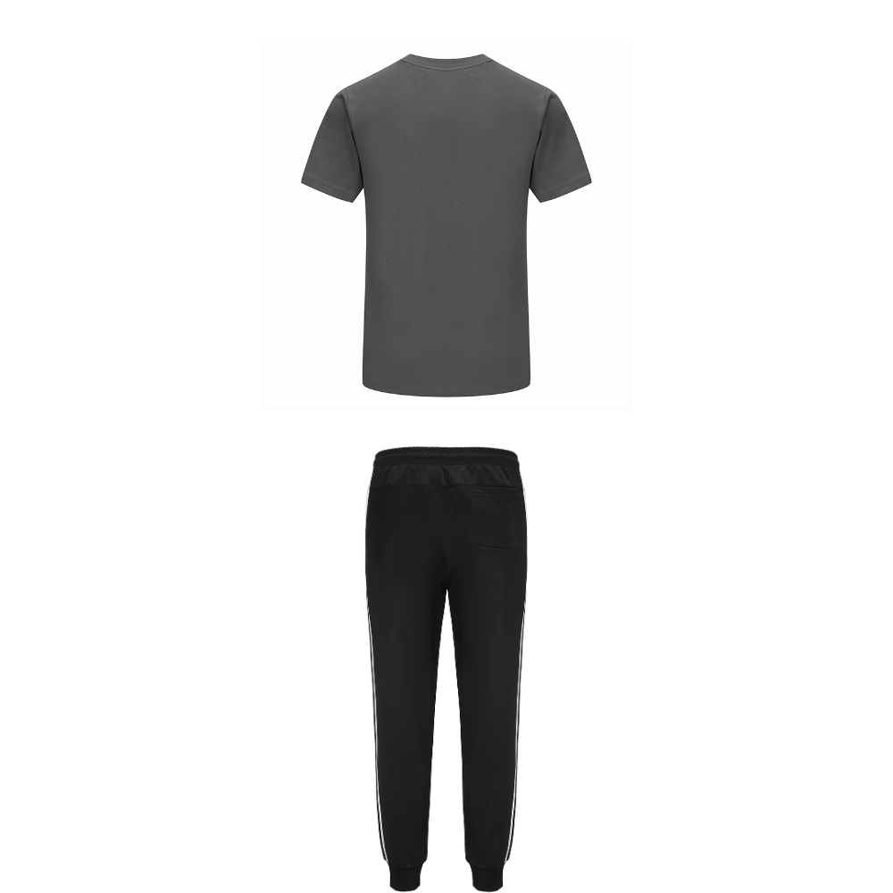 Adidas Taekwondo Casual Sportswear Unisex Set Gray+Black