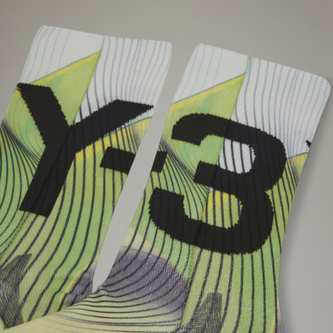 Y 3 Knee High Socks Unisex Green
