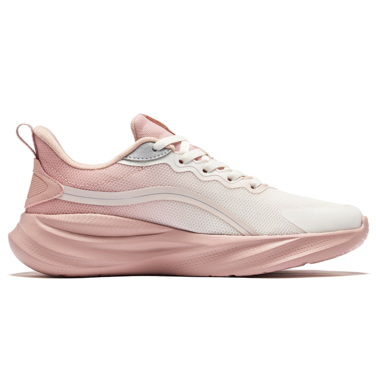 Erke Cushioning Breathable Rebound Low top Casual Running Shoes Women’s Pink White