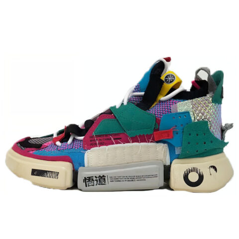 Li Ning Sfs Sample For Sale Fashion Trend Slip Resistant Abrasion Resistant Mid top Vintage Basketball Shoes Women’s
