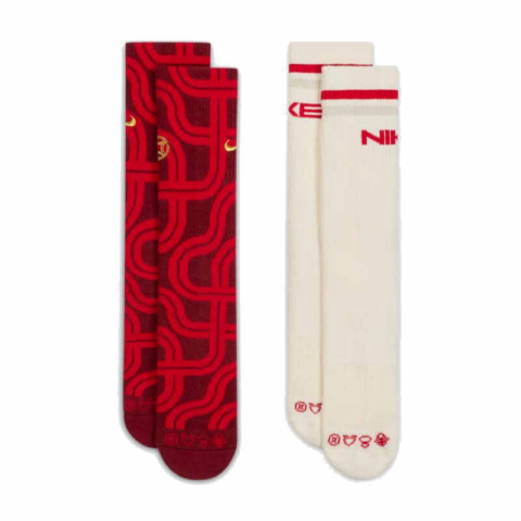 Nike Crew Socks Men's 2 Pack Red