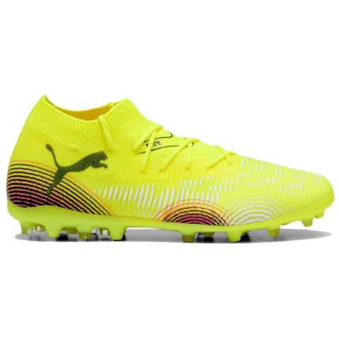 PUMA FUTURE 8 MATCH Abrasion Resistant Soccer Shoes Unisex Yellow