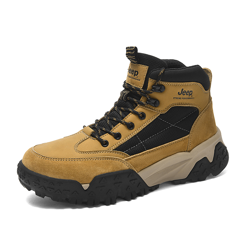 Jeep High top Outdoor Shoes Men’s Camel