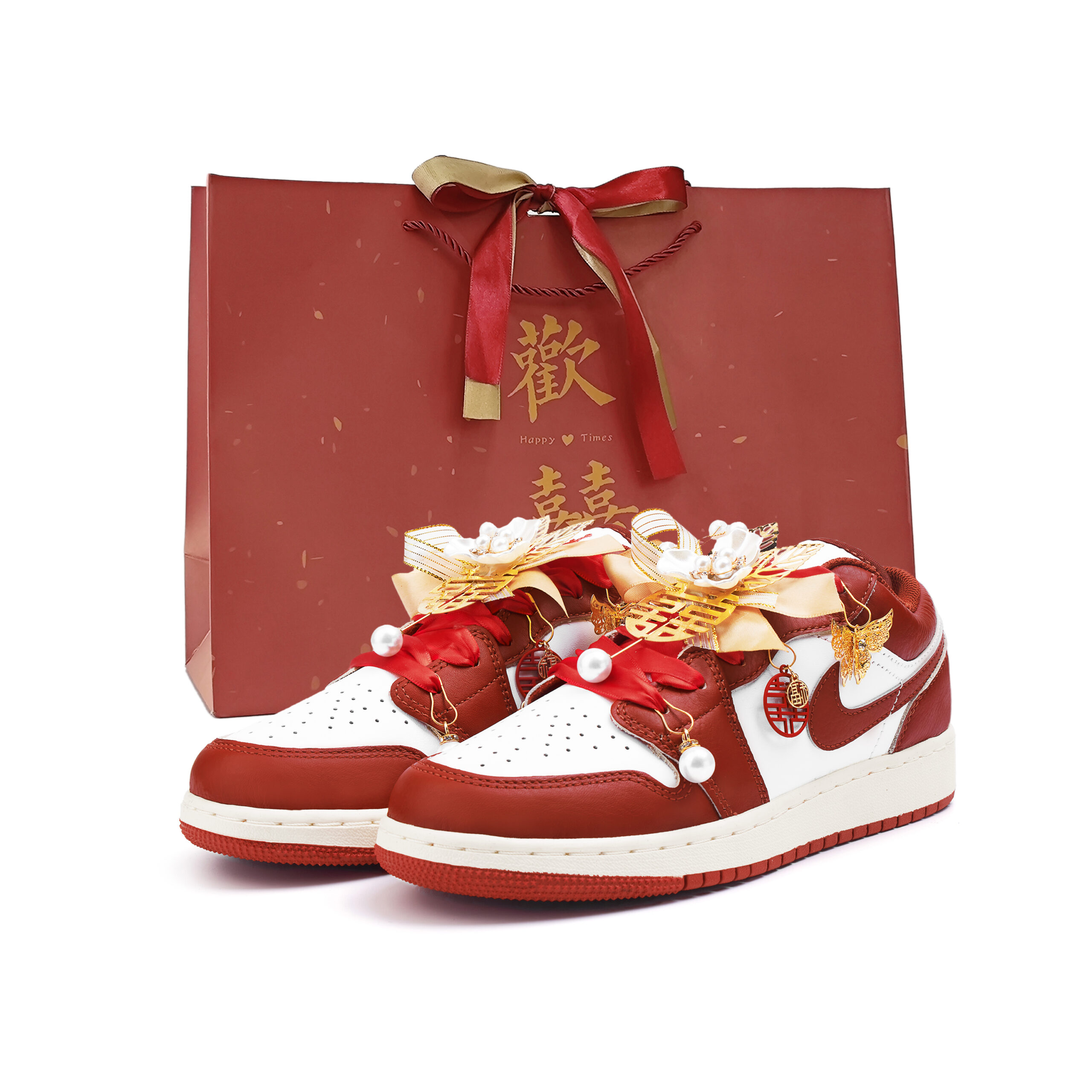 Jordan Air Jordan 1 Low top Vintage Basketball Shoes Women’s Red