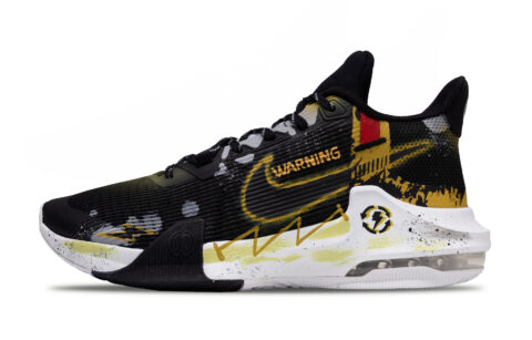 Nike Air Max Impact 3 Cushioning Coverage Abrasion Resistant Low top Basketball Shoes Men’s Black Gold White