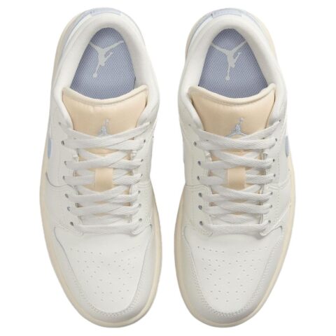 Jordan Air Jordan 1 Low top Vintage Basketball Shoes Unisex White Blue