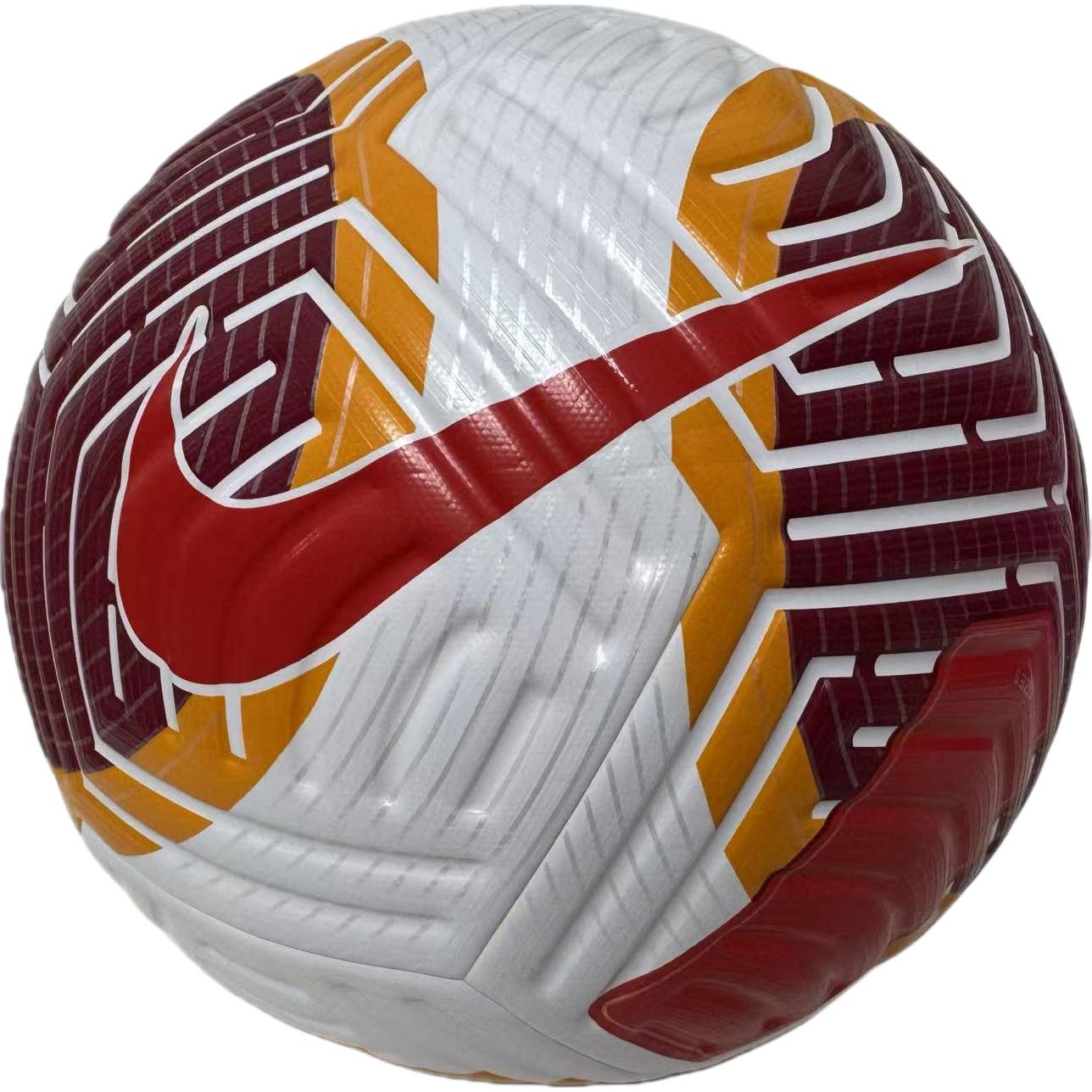 Nike Size 5 Ball Soccer Ball Rubber Seamless Thermal bonding Unisex White Brown