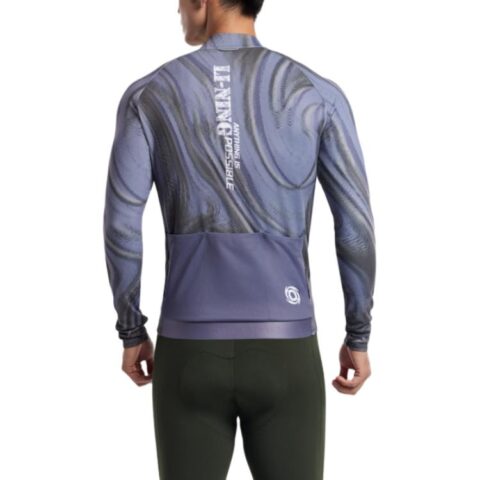 Li Ning Cycling Clothing Men’s Tie Dye Purple