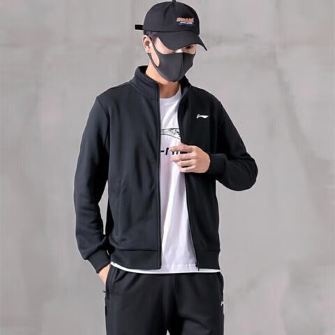 Li Ning Football Casual Sportswear Men’s Standard Black