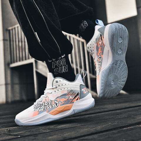 BIANSULONG Cushioning Slip Resistant Abrasion Resistant High top Basketball Shoes Unisex
