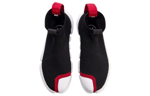 Li Ning Wear resistant And Lightweight High top Vintage Basketball Shoes Women’s Black White Red