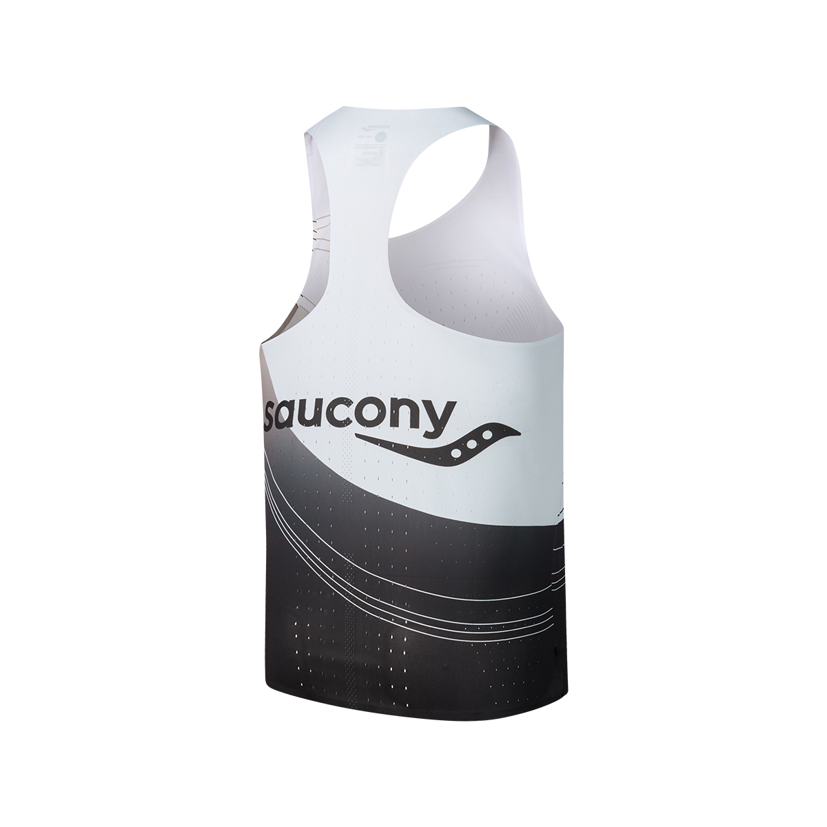 Saucony Running Tank Top Men’s Pure Gray Coffee Gradient Print