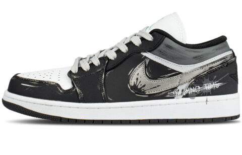 Jordan Air Jordan 1 Synthetic Leather Abrasion Resistant Abrasion Resistant Low top Vintage Basketball Shoes Unisex