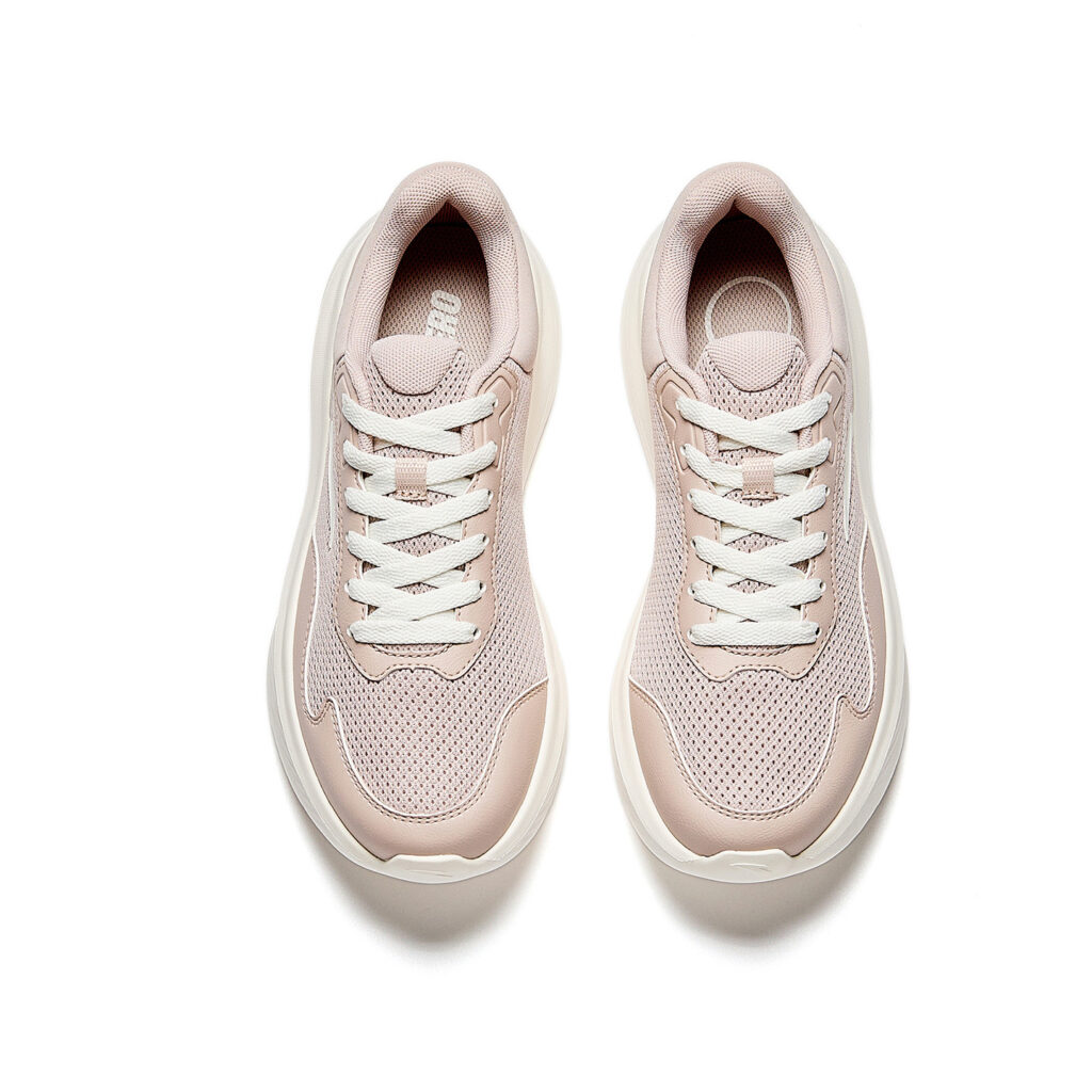 Anta Fabric Low top Running Shoes Women’s Lotus Gray/Ivory White