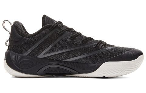 PEAK Abrasion Resistant Rebound Anti Twist Low top Basketball Shoes Men’s Black Magnet Gray
