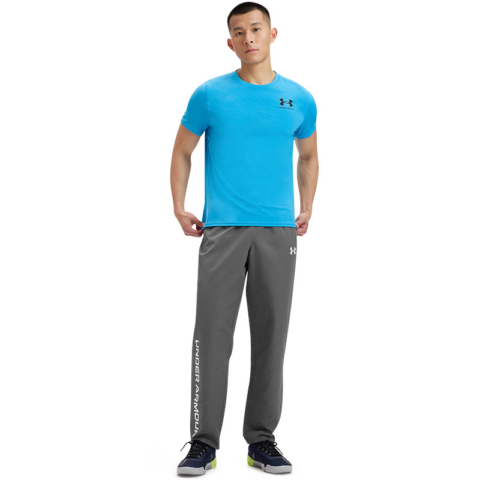 Under Armour SS25 EF Perf Graphic Sports Pants Men’s Rhinoceros Gray 025
